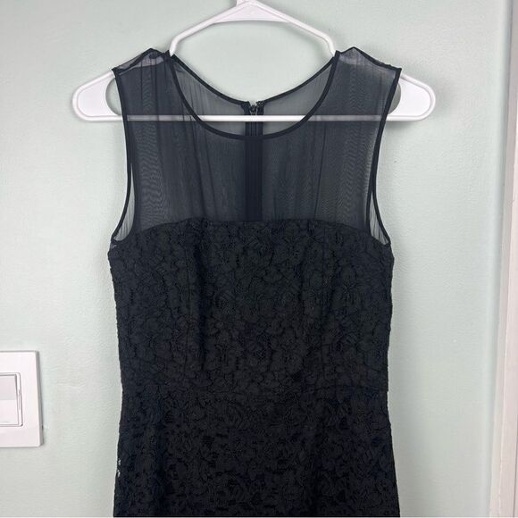 Diane Von Furstenberg Cotton Blend Lace Silk Mini Dress Size 2 - Picture 4 of 11